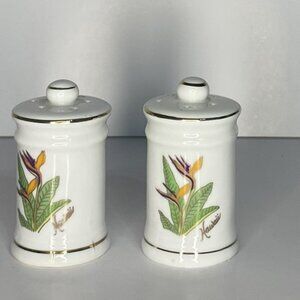 Hawaii Birds of Paradise Flower Ceramic Salt and Pepper Shakers